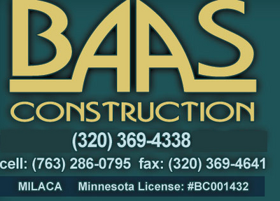 Construction Professional Baas Construction, Inc. in Milaca MN