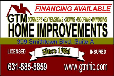 Construction Professional Gtm Home Improvement CORP in Ronkonkoma NY